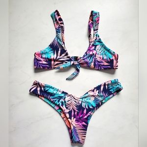 Blackbough Swim Tropical Print Bikini